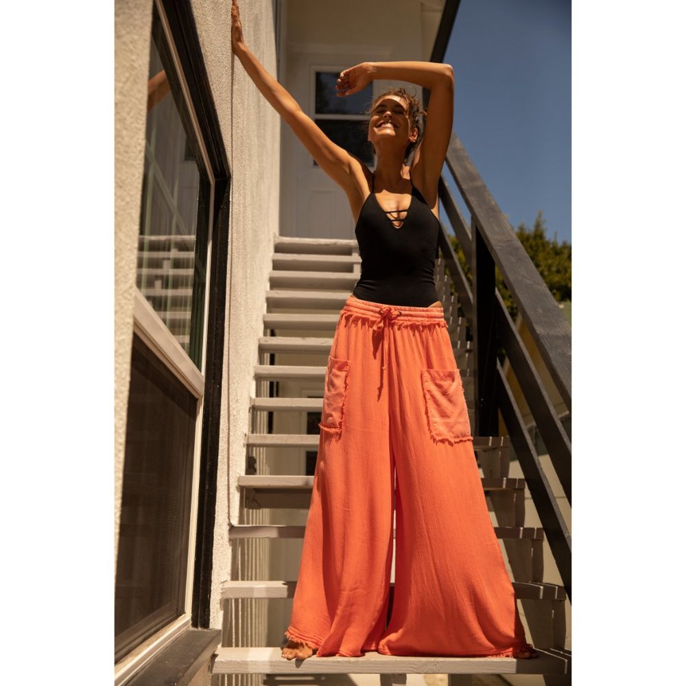 Free People Sure Thing Pant Dusty Coral